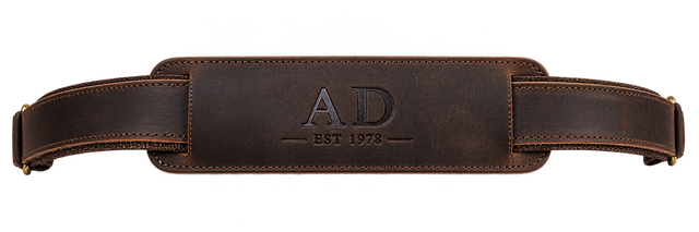 Leather Weekender Duffel bag, detail view